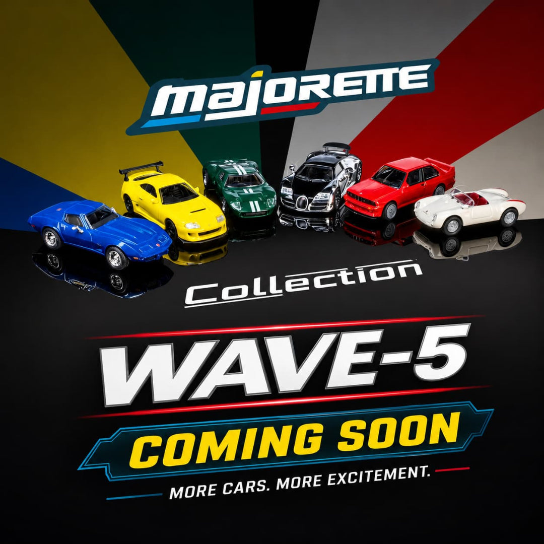 Majorette Wave 5 Collection Set of 6 – 1:64 Scale Metal Die-Cast Model Cars