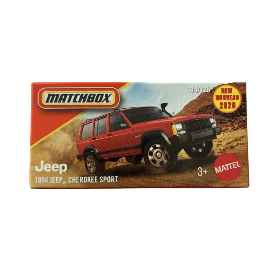 Matchbox Imported 1994 Jeep Cherokee Sport Die-Cast Toy Car 1:64 Scale