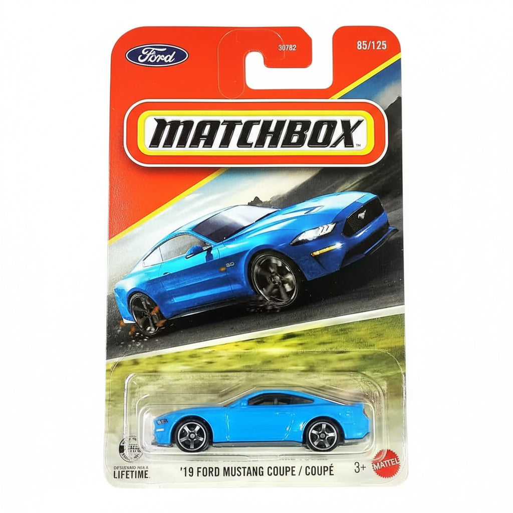 Matchbox Imported 19 Ford Mustang Coupe Die-Cast Car| 1:64 Scale