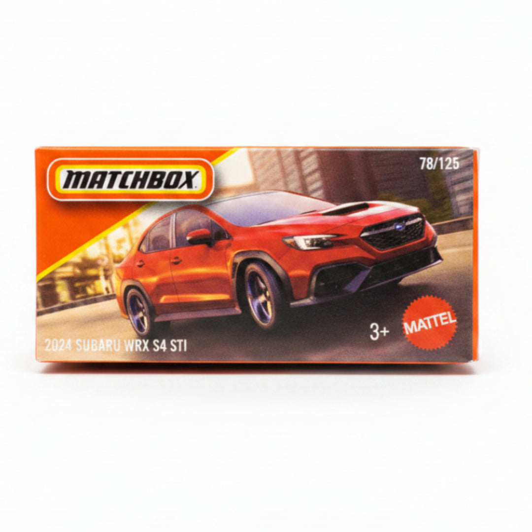 Matchbox Imported 2024 Subaru WRX S4 STI Boxed Die-Cast Toy Car