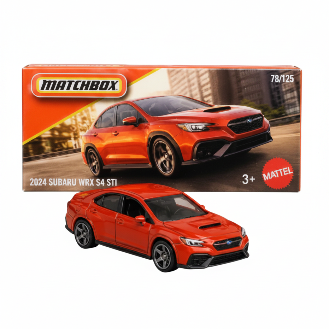 Matchbox Imported 2024 Subaru WRX S4 STI Boxed Die-Cast Toy Car