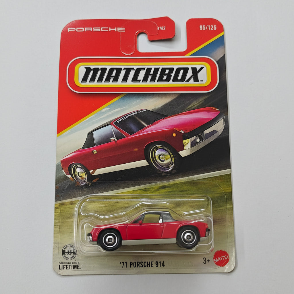 Matchbox Imported 71 Porsche 914 Die-Cast Car| 1:64 Scale