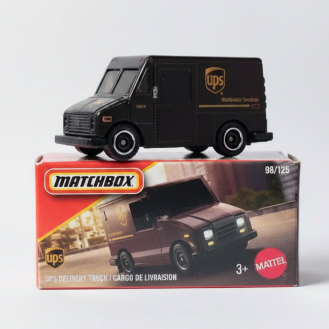 Matchbox Imported 98/125 UPS Delivery Truck Die-Cast Toy Vehicle – Detailed Collectible Model for Kids & Car Collectors