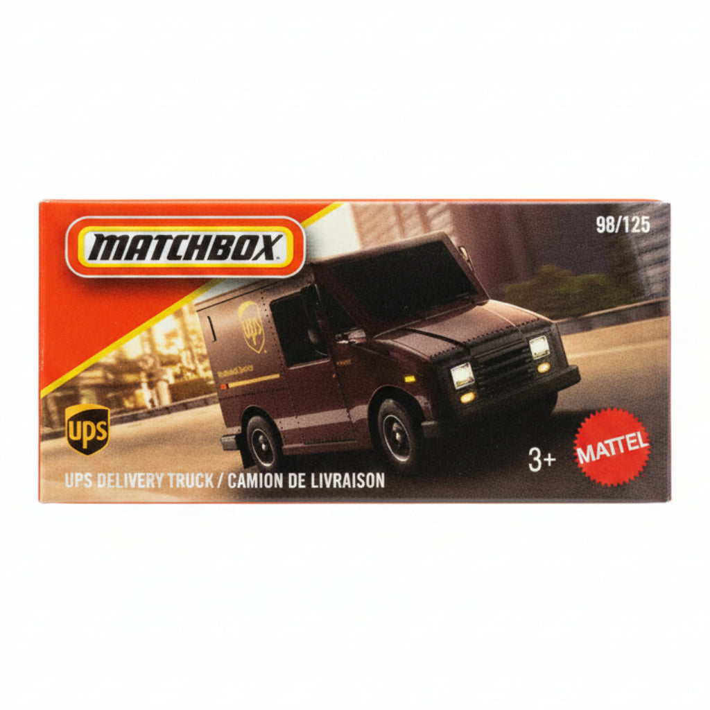 Matchbox Imported 98/125 UPS Delivery Truck Die-Cast Toy Vehicle – Detailed Collectible Model for Kids & Car Collectors