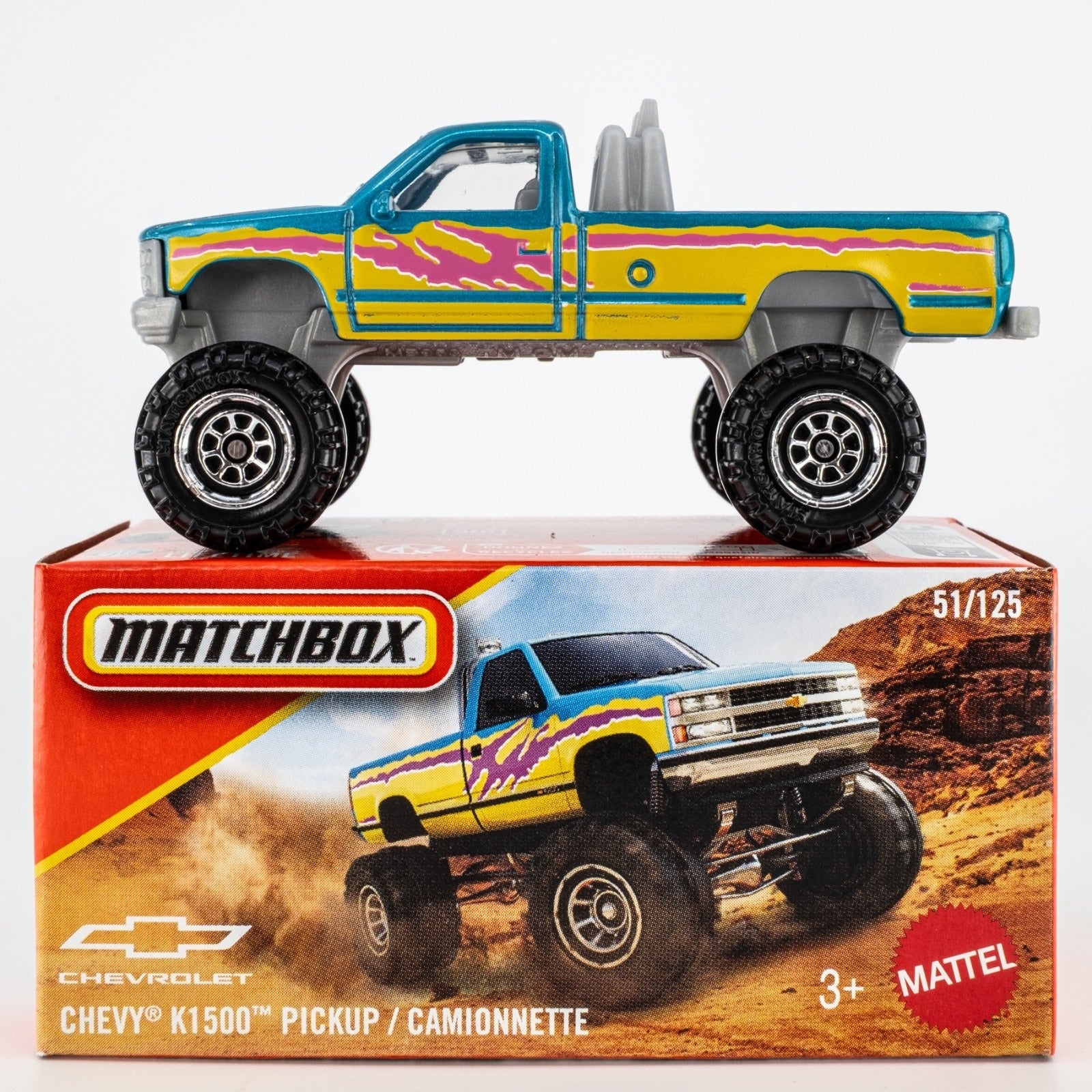 Matchbox Imported Chevy K1500 Pickup Die-Cast Toy Car| 1:64 Scale