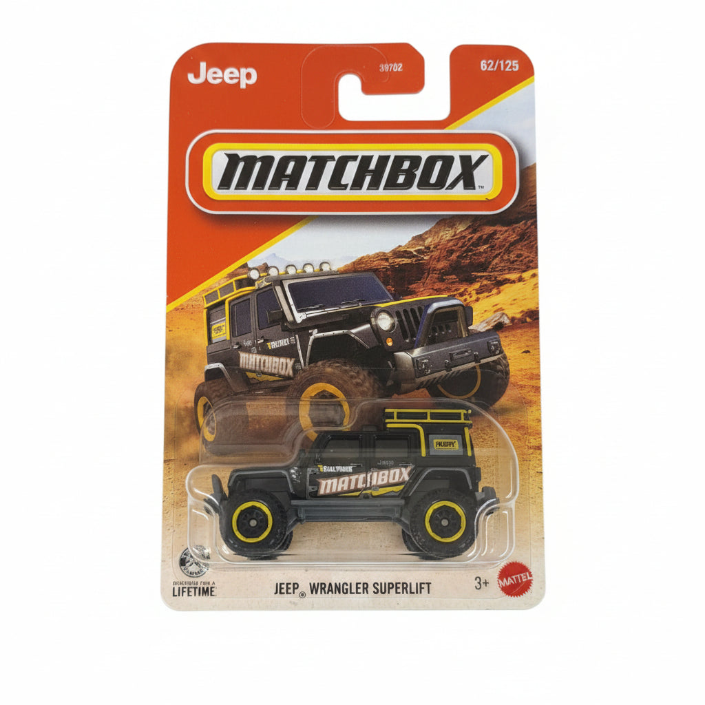 Matchbox Imported Jeep Wrangler Superlift Die-Cast  Car| 1:64 Scale