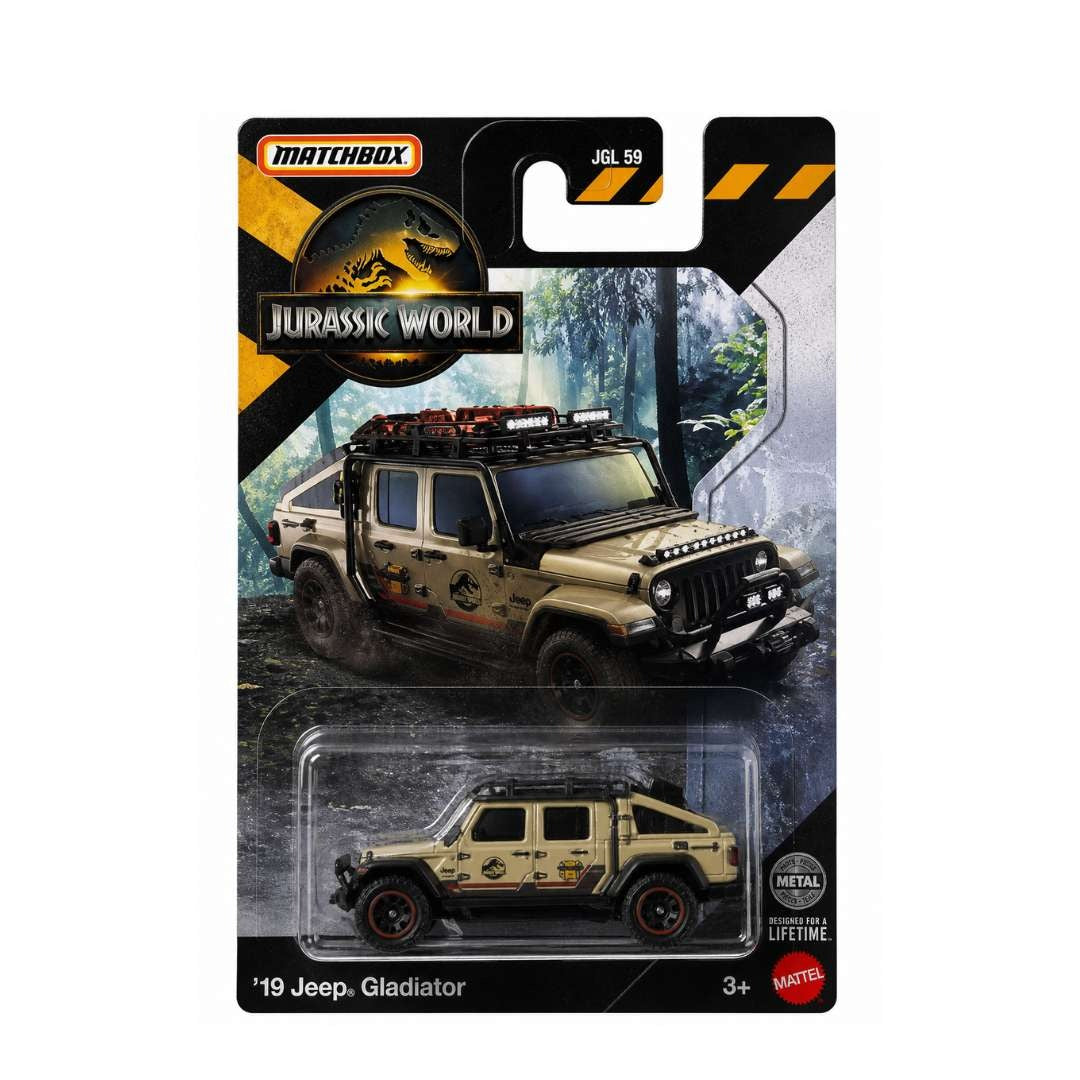 Matchbox Imported Jurassic World '19 Jeep Gladiator Diecast Toy Truck| 1:64 Scale