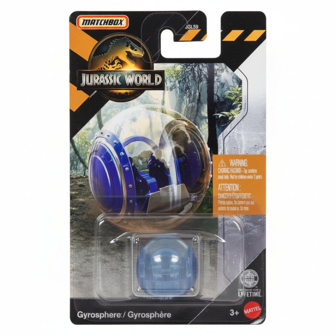 Matchbox Imported Jurassic World Gyrosphere Diecast Vehicle| 1:64 Scale