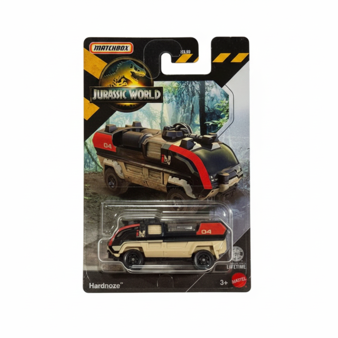 Matchbox Imported Jurassic World Hardnoze Diecast Vehicle | 1:64 Scale