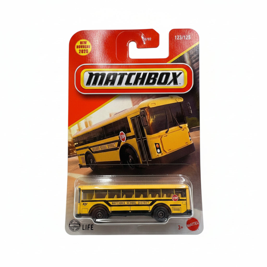 Matchbox Imported MBX EV School Bus Die-Cast Car| 1:64 Scale