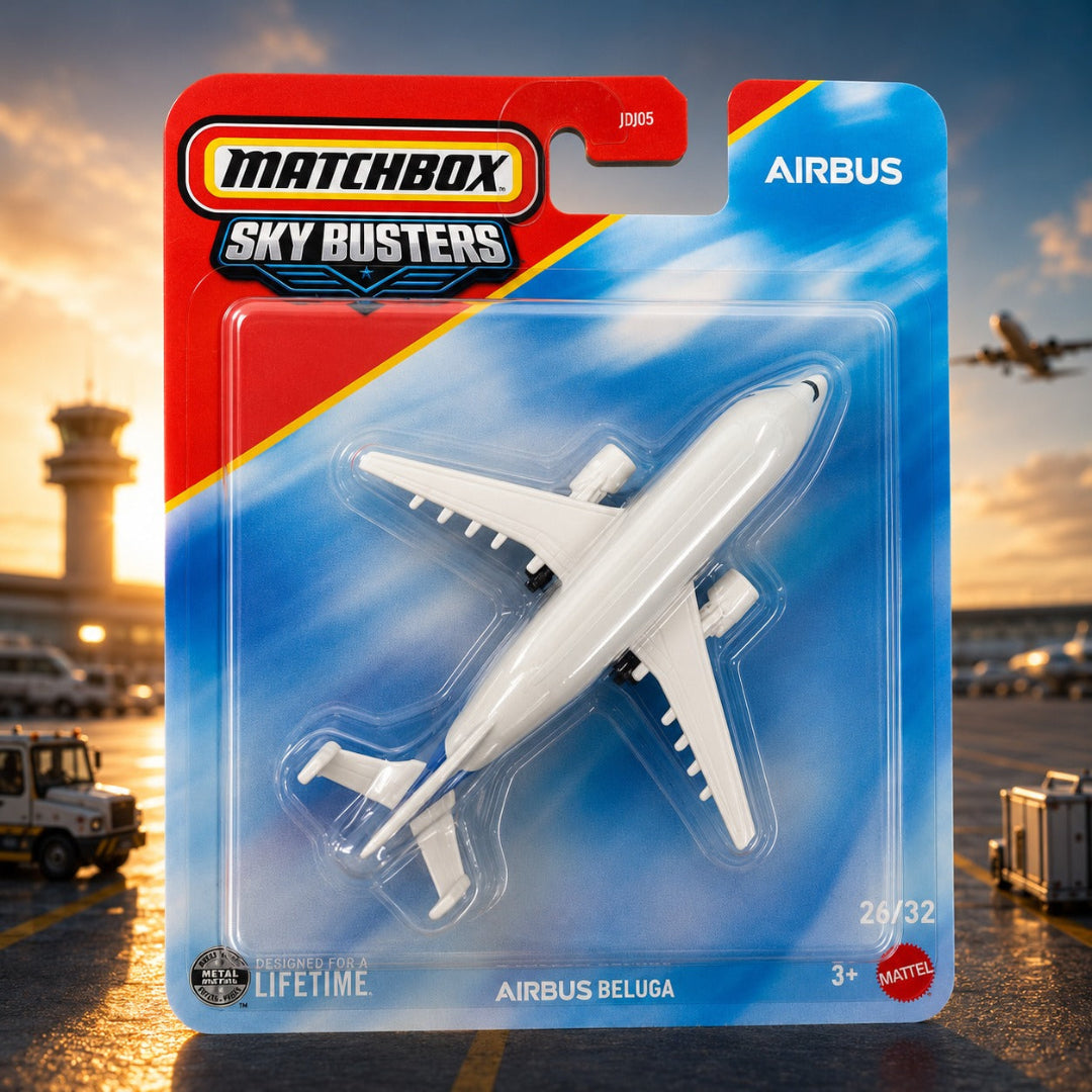 Matchbox Imported Sky Busters Airbus Beluga Die-Cast Aircraft