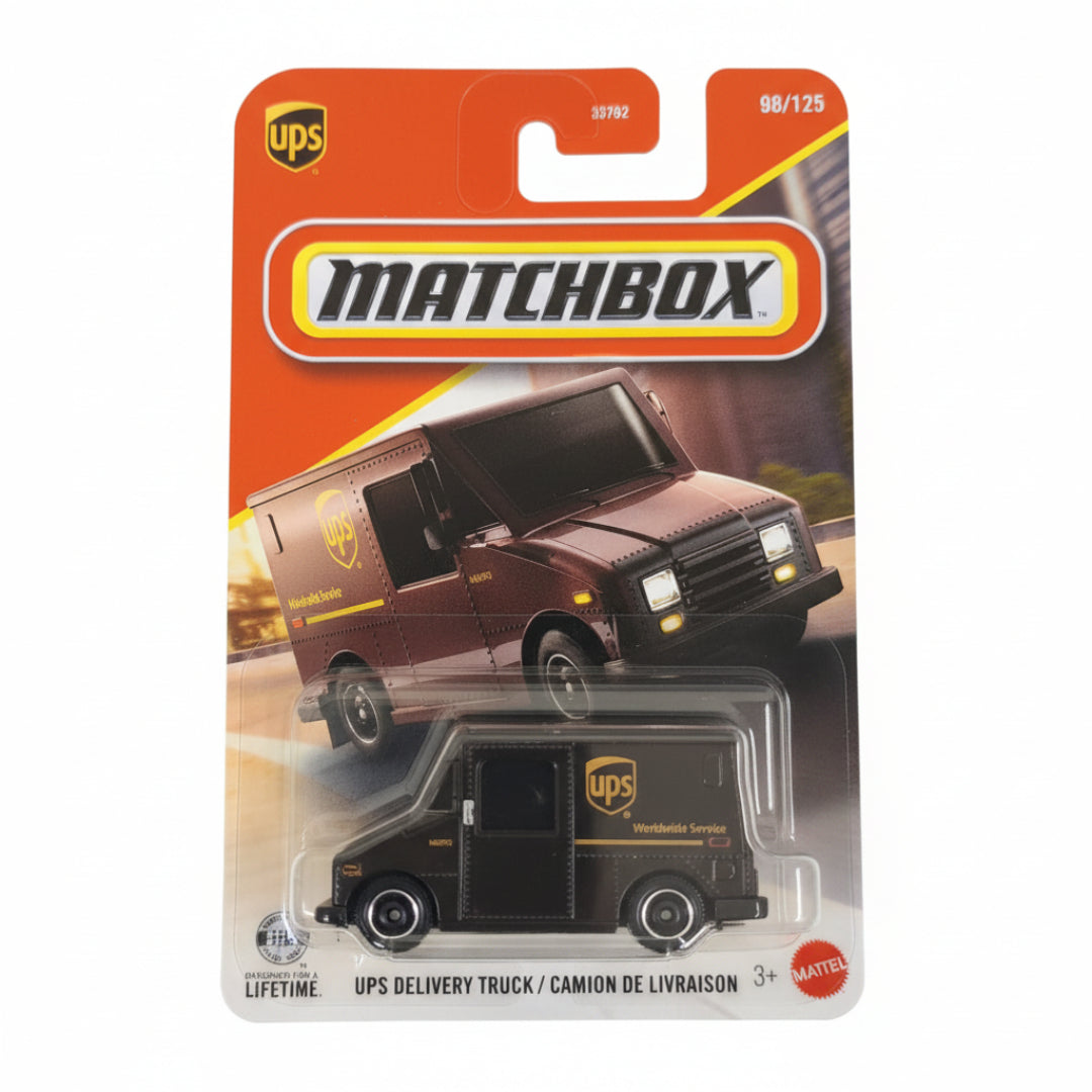 Matchbox Imported UPS Delivery Truck Die-Cast Toy Vehicle 1:64 Scale