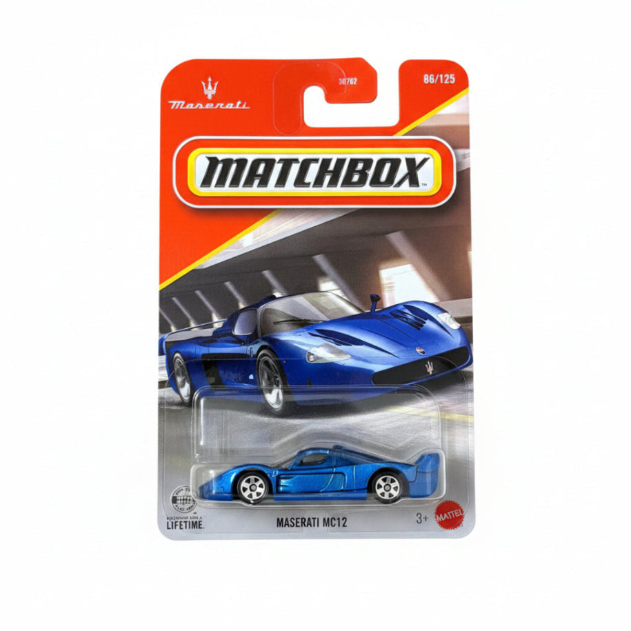 Matchbox Maserati MC12 Die-Cast Car| 1:64 Scale