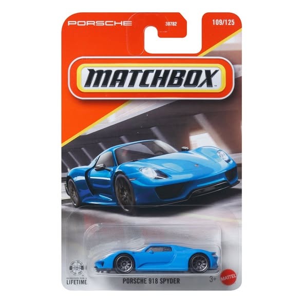 Matchbox Porsche 918 Spyder Die-Cast Toy Car| 1:64 Scale