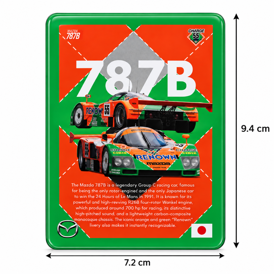 Mazda 787B 70th Anniversary Racing Fridge Car Magnet – 7.2 × 9.4 cm