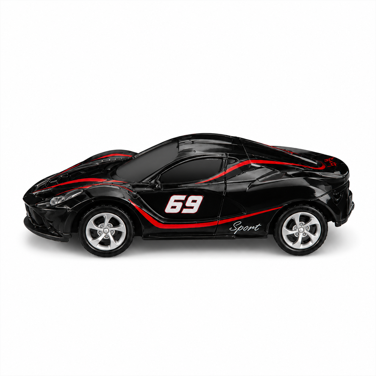 Trasped Mini Remote control Car 1:64 Scale – High-Speed Alloy Edition with App Control Black
