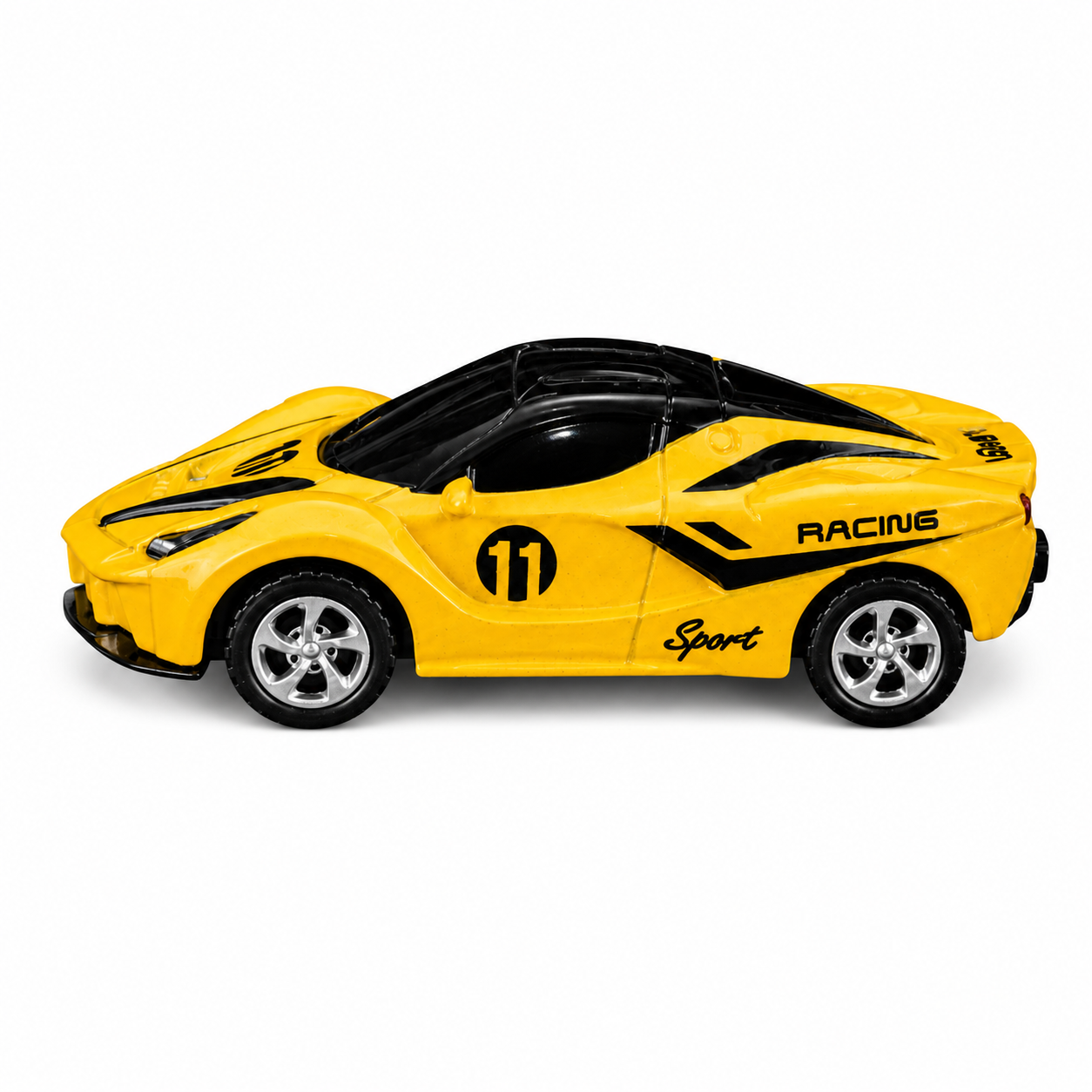 Trasped Mini Remote control Car 1:64 Scale – High-Speed Alloy Edition with App Control Yellow