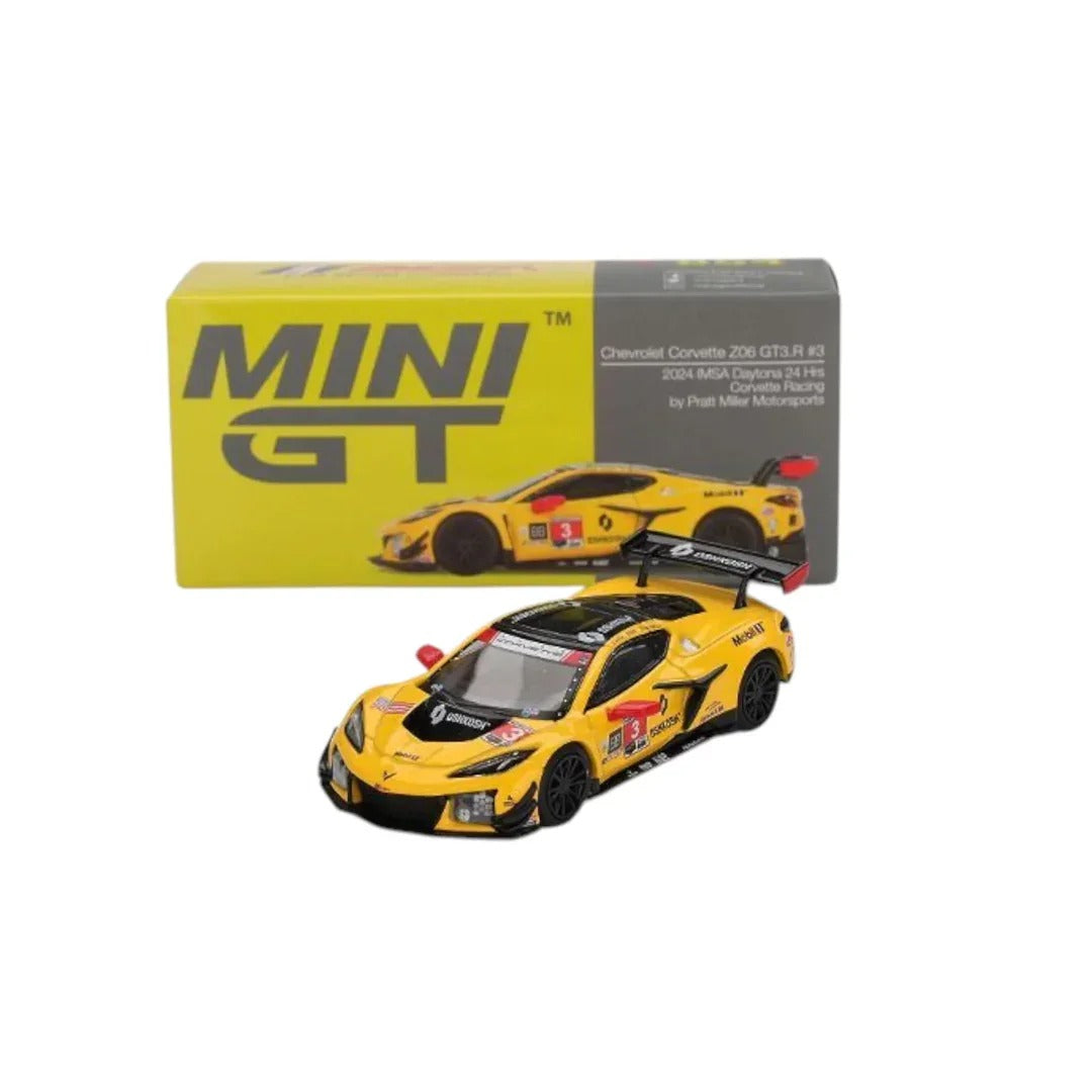 Mini GT Chevrolet Corvette Z06 GT3.R #3 IMSA Daytona 24 Hours 2025 1:64 Diecast Model Car 1168