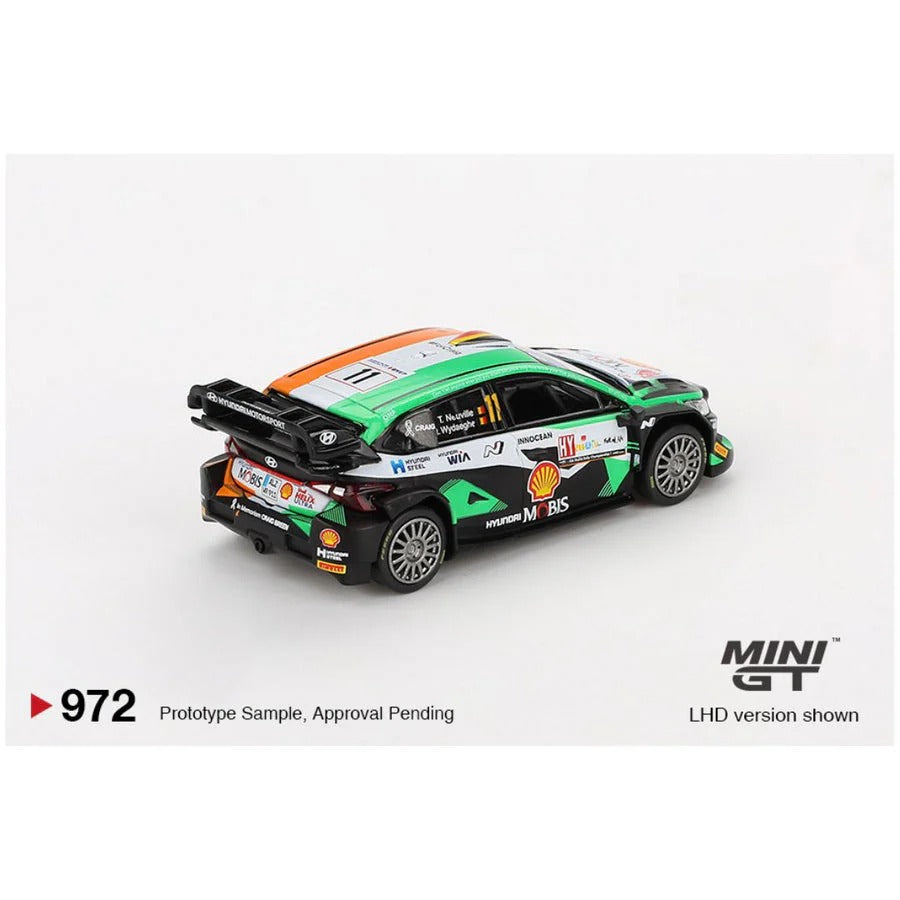 Mini GT Code 972- Hyundai i20 N Rally1 #11 2023 Rally Croatia Power Stage Winner 1:64 Scale