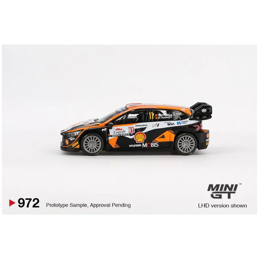 Mini GT Code 972- Hyundai i20 N Rally1 #11 2023 Rally Croatia Power Stage Winner 1:64 Scale