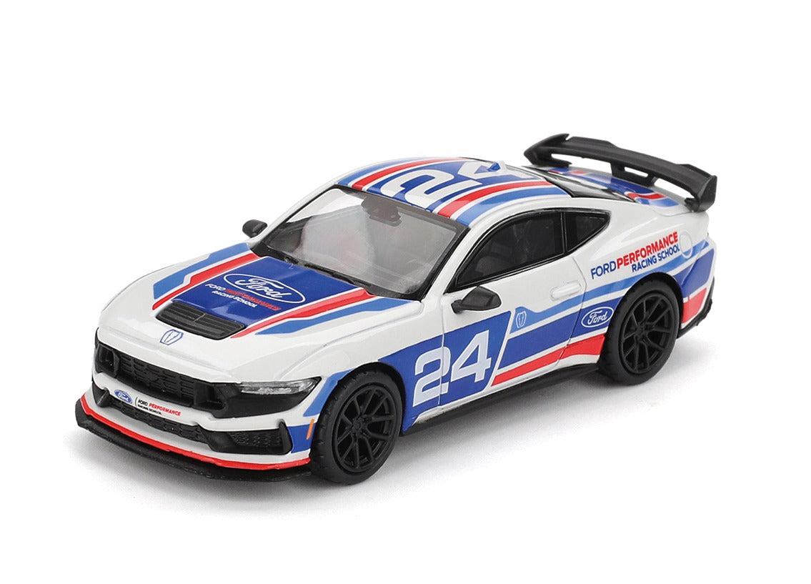 Mini GT Imported Ford Mustang Dark Horse #24 Ford Performance Racing School 1:64 Diecast Model Car 1172
