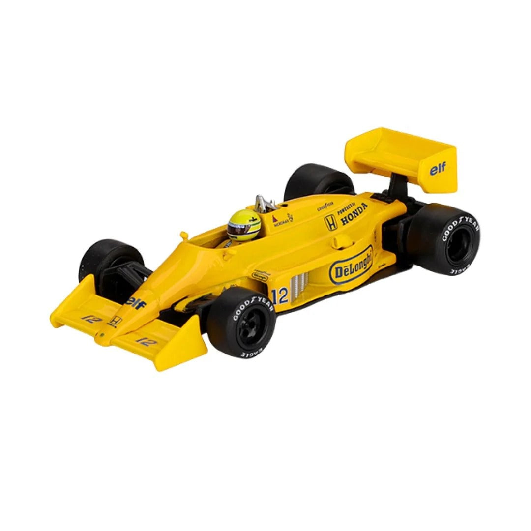 Mini GT Imported Lotus 99T #12 1987 Monaco Grand Prix Winner Ayrton Senna 1:64 Diecast Model Car 1088