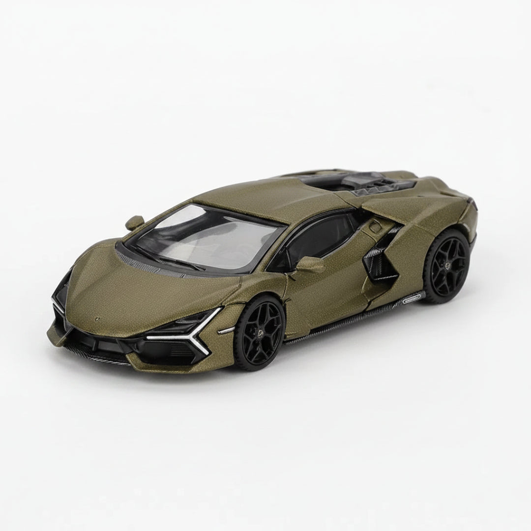 Mini GT Imported MINI GT 1:64 Lamborghini Revuelto Verde Gea Matte Diecast Model Car #1136