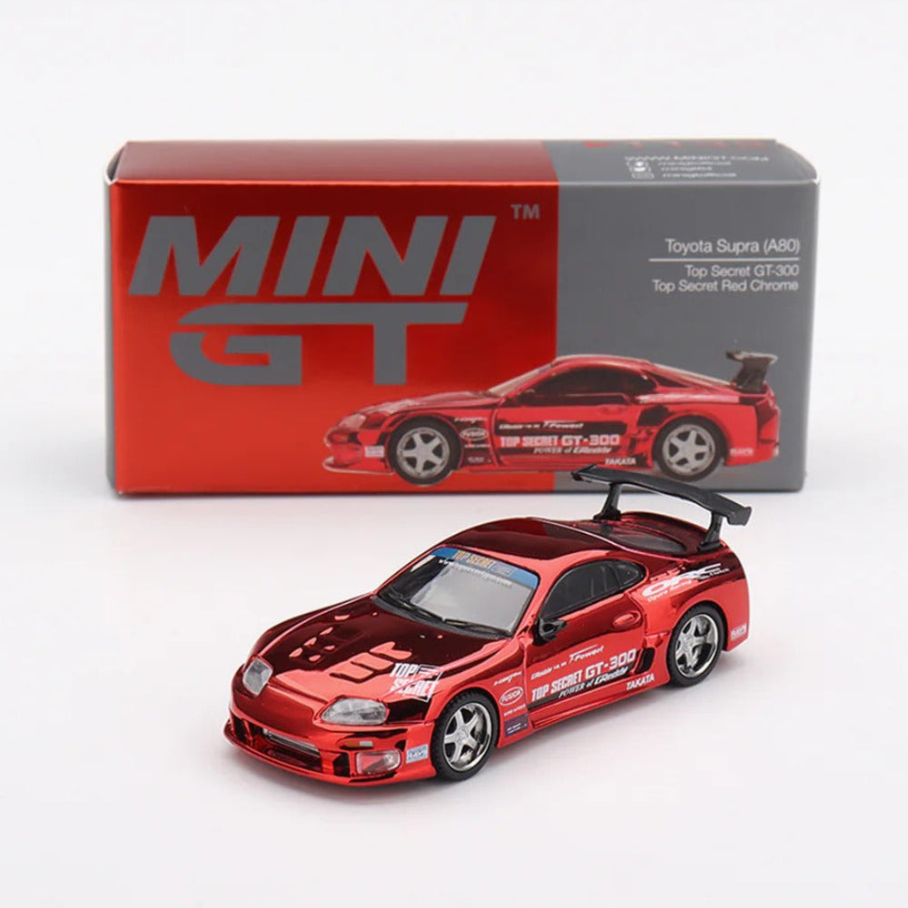 MINI GT #1132 Toyota Supra A80 | Top Secret Red | 1:64