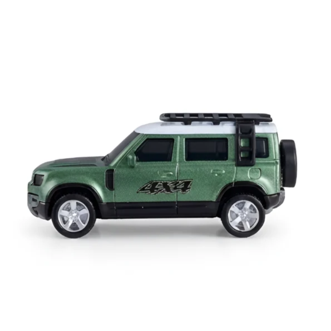 Mini RC Off-Road SUV Alloy Model Car 1:64 with 2.4GHz Remote & Acrylic Display Box – Green