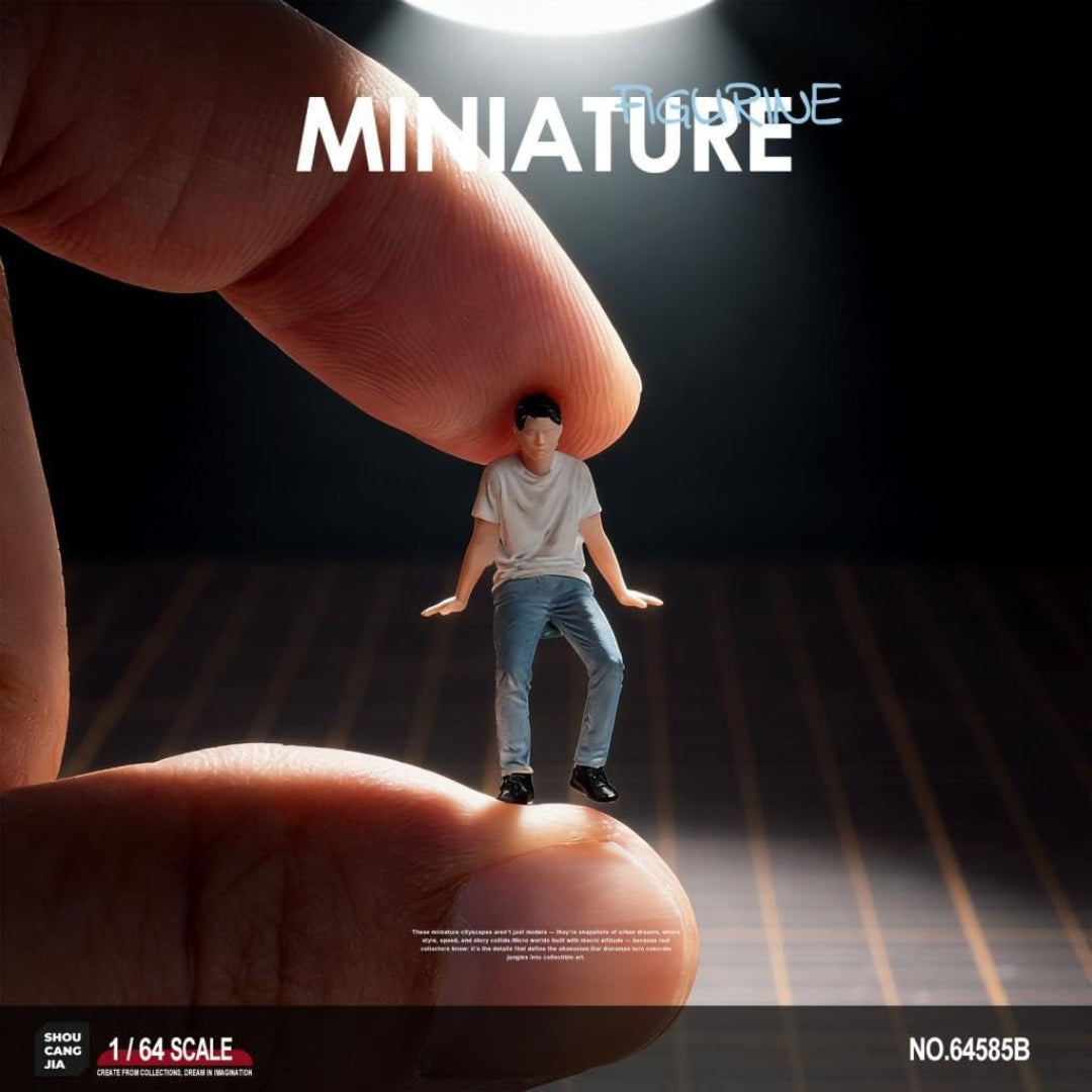 Miniature Male Figure 2.8 Cm – Realistic Human Figurine for Diorama, Model Cars