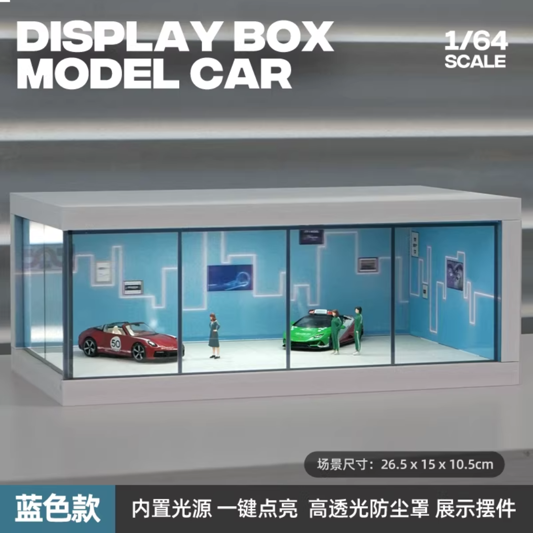 Miniature Street Diorama Car Showroom 1:64 Scale SCJ #423-B