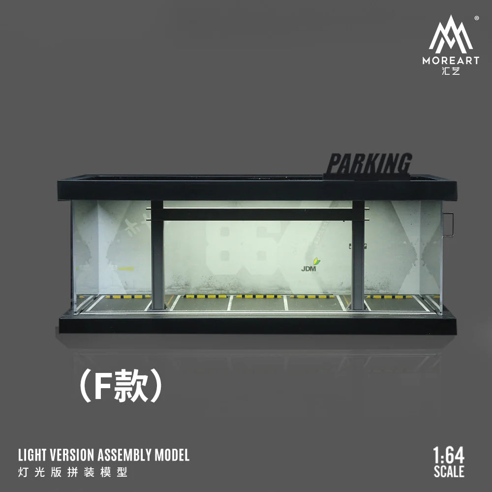 MoreArt 1:64 Parking Garage Diorama – Style F (JDM Garage Theme)
