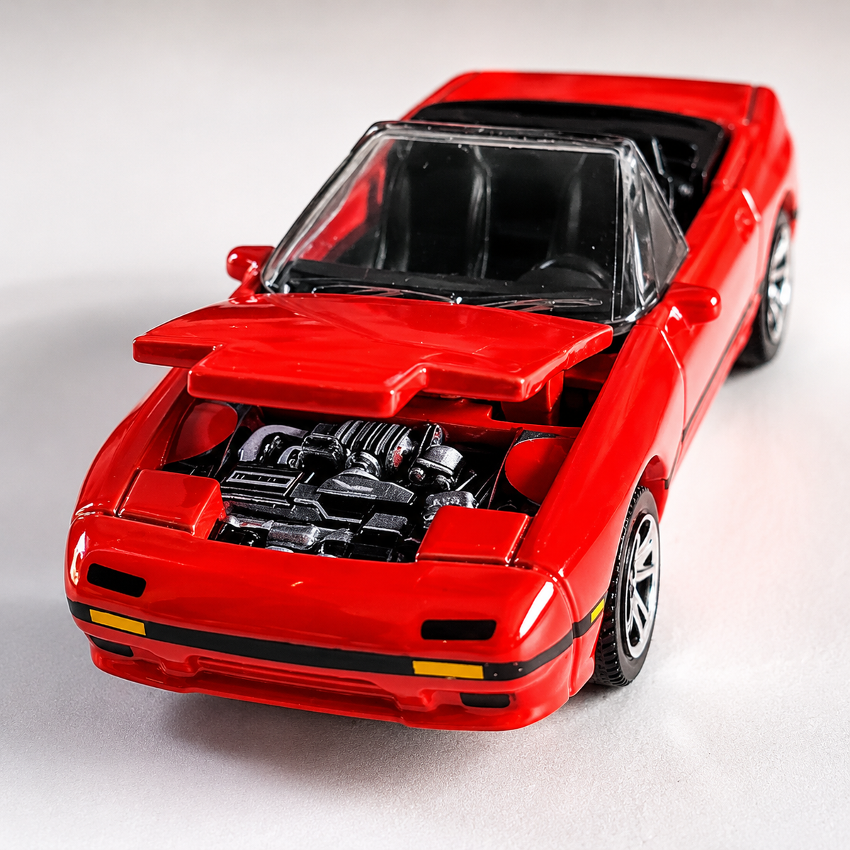 Matchbox Moving Parts 1988 Mazda RX-7 Die-Cast Car Model – Opening Hoo