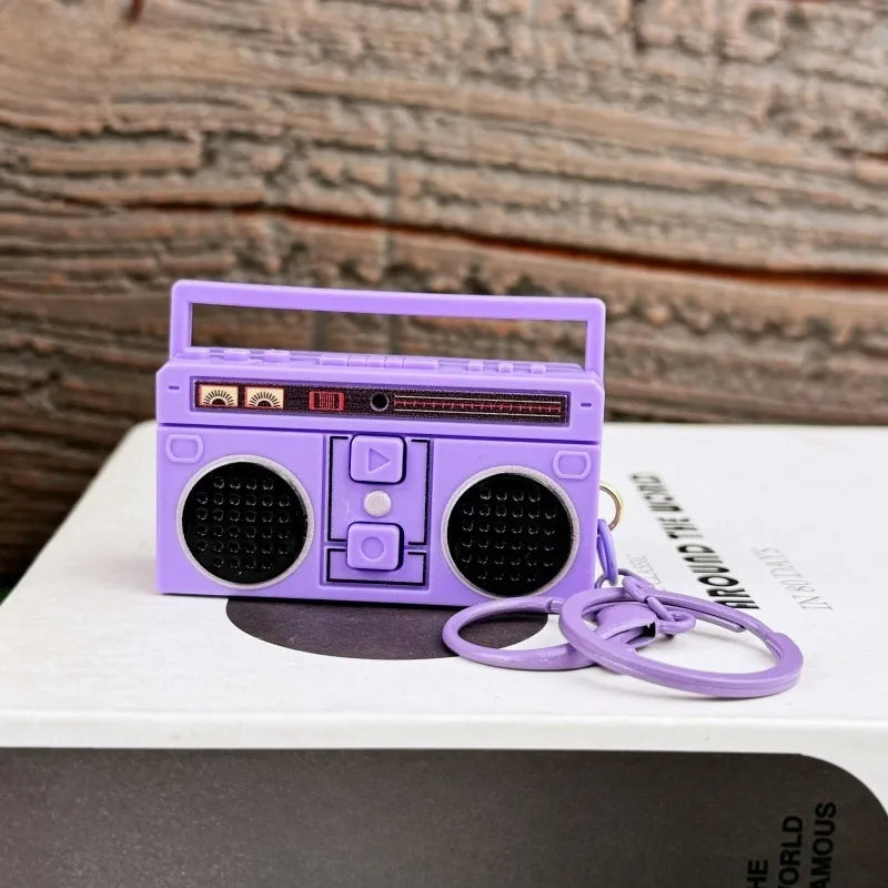 Mini Retro  Recorder Keychain