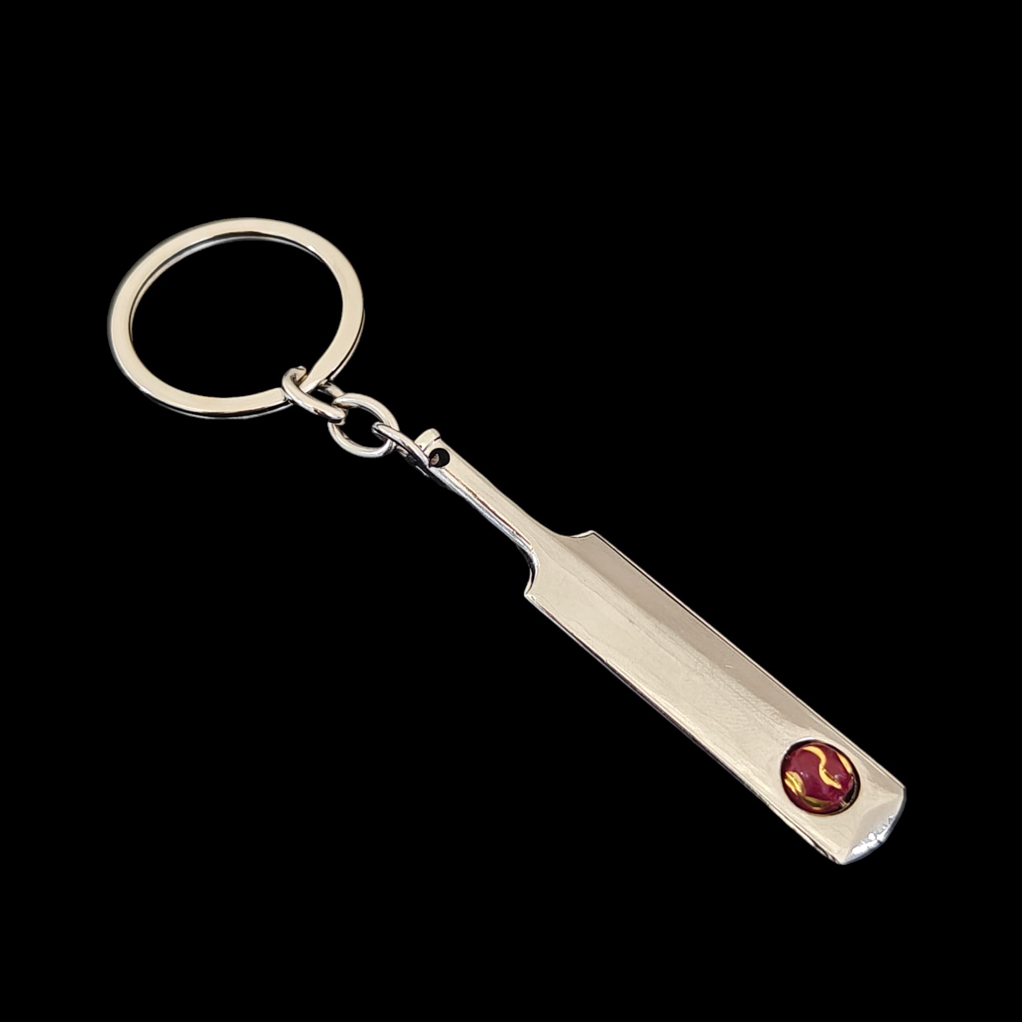 Bat Ball Metal Keychain (Select From Drop Down Menu)