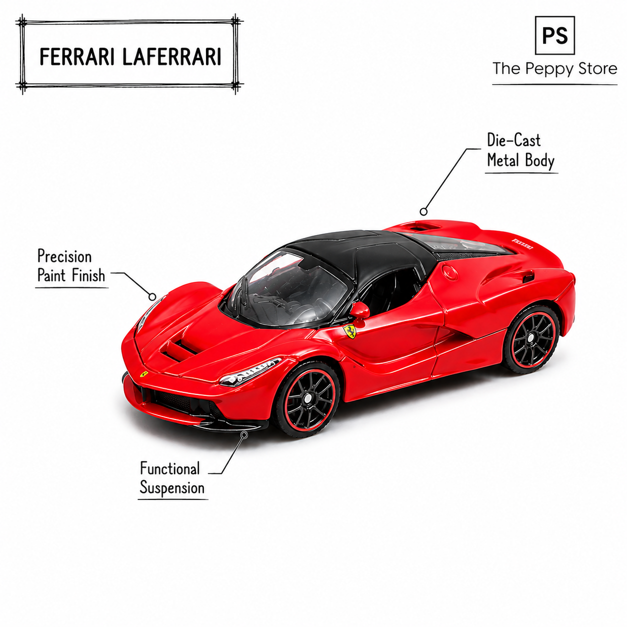 Official Bburago Laferrari - 1 : 64 Diecast Scale Model