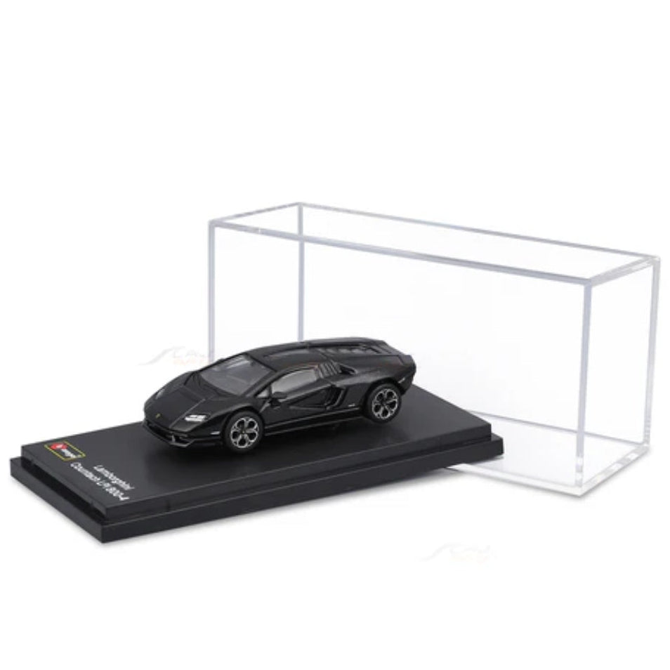 Bburago Lamborghini Countach LPI 800-4 Black 1:64 Diecast Model Car - Front View