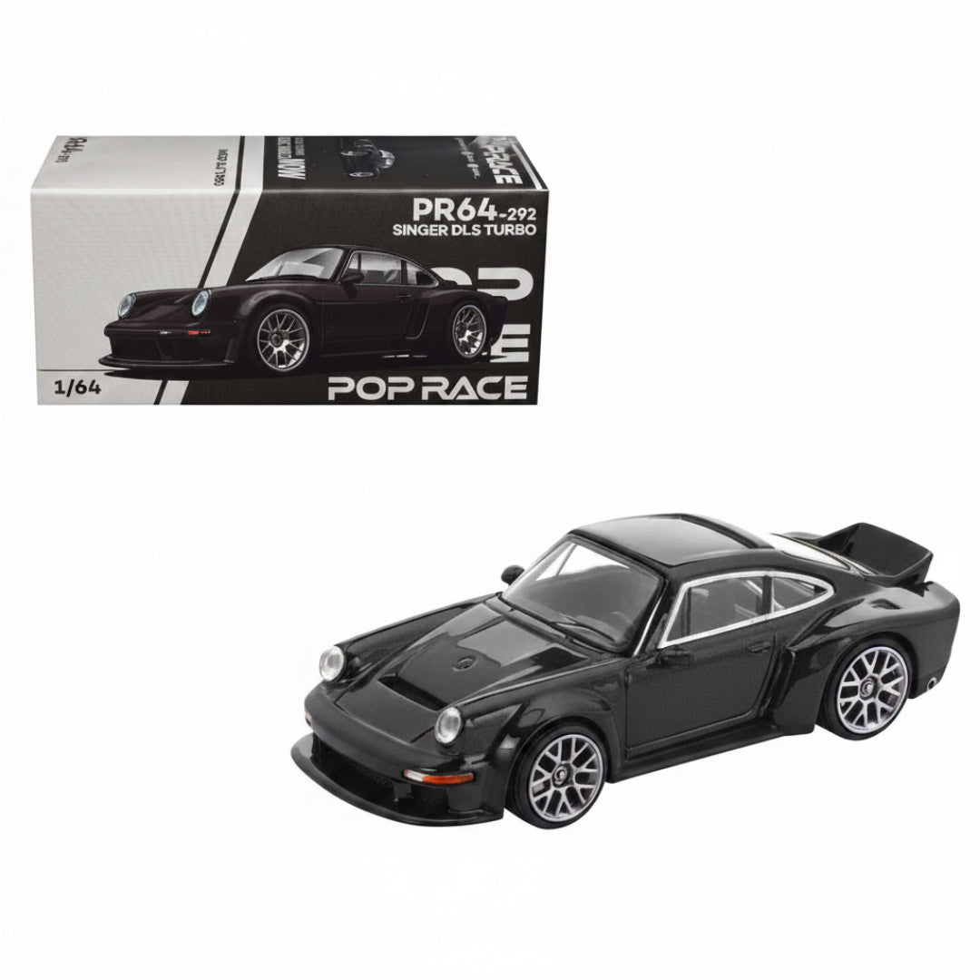 POP RACE Singer DLS Turbo Road Black PR640292 1:64 Diecast Model Car