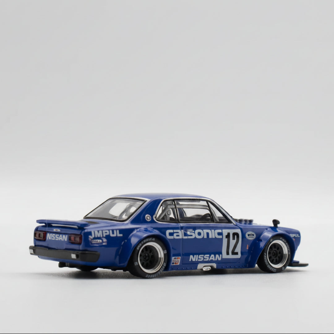 POP RACE Skyline GT-R V8 Drift Hakosuka Calsonic PR640114 1:64 Diecast Model