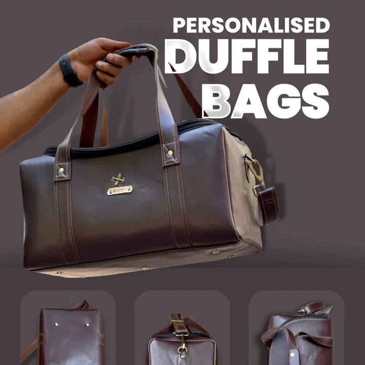 Personalised Duffle Bag With Charm - No COD Allowed On Personalised Product (Select From Drop Down Menu)