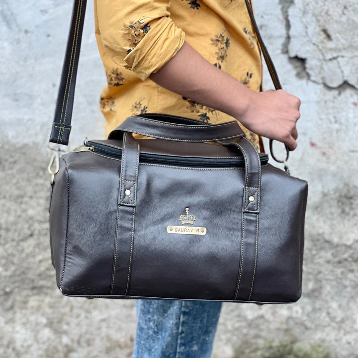 Personalised Duffle Bag With Charm - No COD Allowed On Personalised Product (Select From Drop Down Menu)
