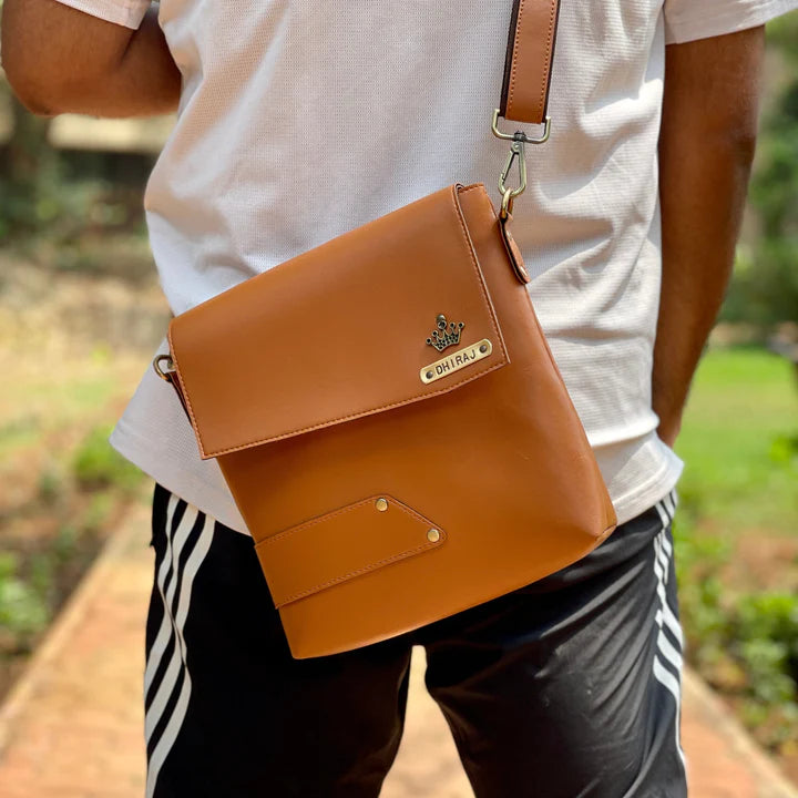 Personalised Men's Sling Bag 1.0 ( No Cod on personalised Orders ) - Prepaid Orders Only