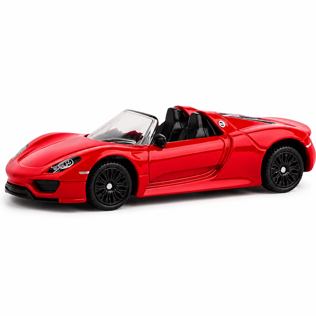 CCA 1:61 Porsche 918 Spyder Diecast Model – Premium Alloy Supercar with Suspension