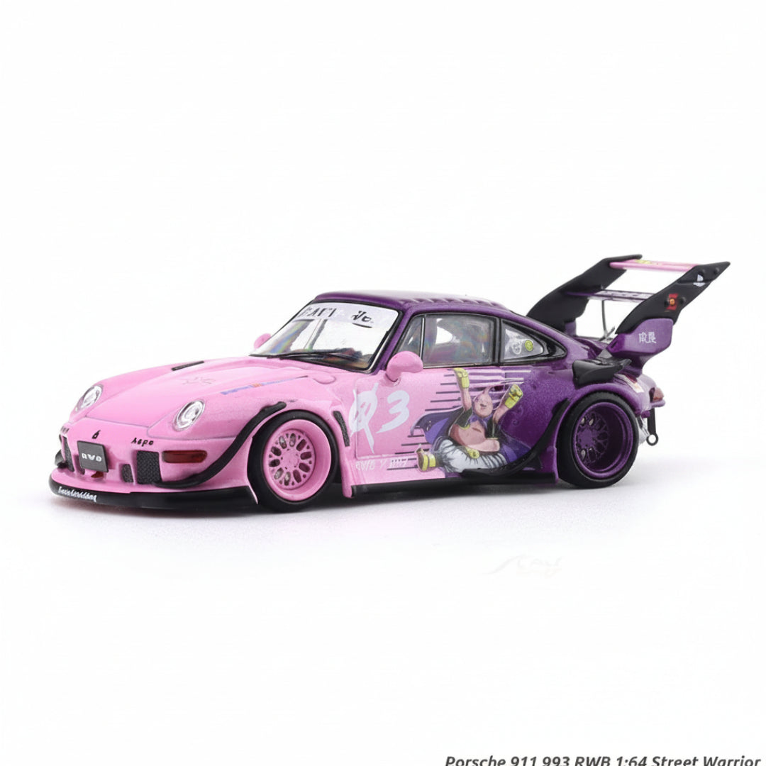 Porsche 911 RWB 1:64 Purple Street Warrior Diecast Model Car