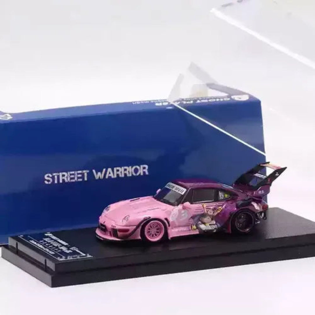 Porsche 911 RWB 1:64 Purple Street Warrior Diecast Model Car