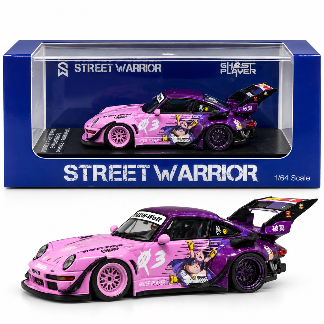 Porsche 911 RWB 1:64 Purple Street Warrior Diecast Model Car
