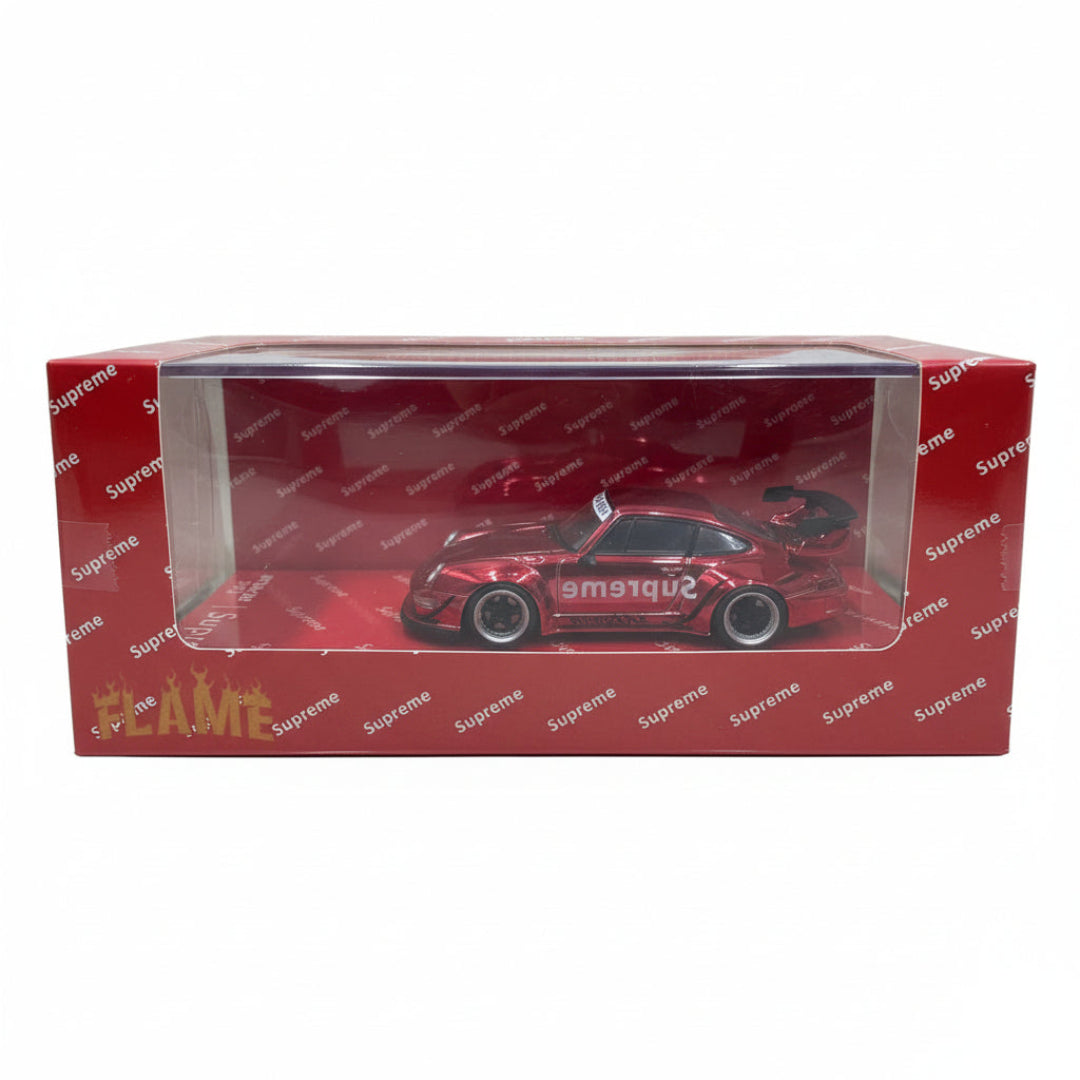Porsche RWB 993 GT 1:64 Red Supreme-Inspired Diecast Model Car
