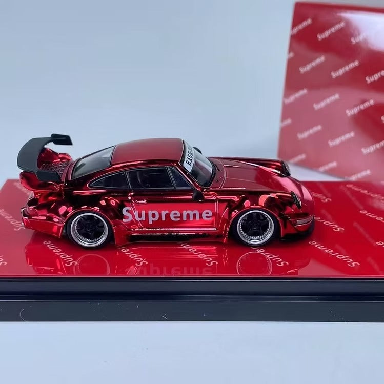 Porsche RWB 993 GT 1:64 Red Supreme-Inspired Diecast Model Car 3