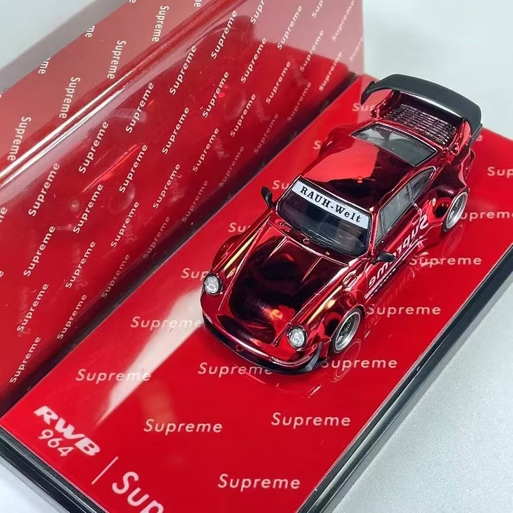 Porsche RWB 993 GT 1:64 Red Supreme-Inspired Diecast Model Car 1