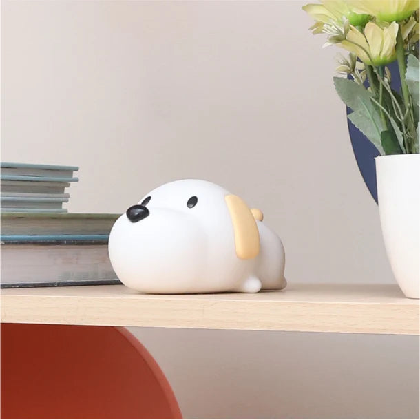 Cute Puppy 3D Silicon RGB Colour-Changing Chargeable Touch Lamp